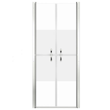 brusedør 81x190 cm delvist matteret sikkerhedsglas