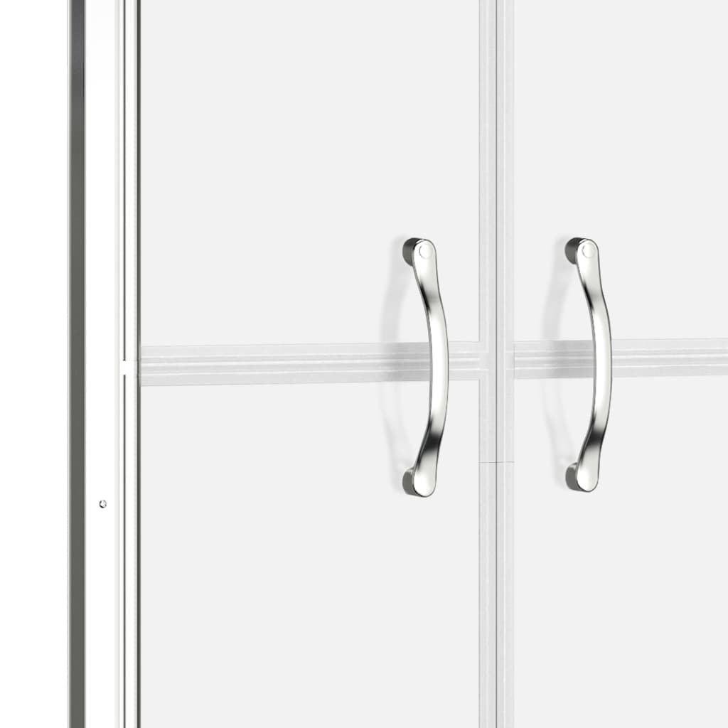 brusedør 81x190 cm delvist matteret sikkerhedsglas