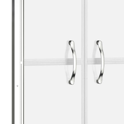 brusedør 96x190 cm delvist matteret sikkerhedsglas