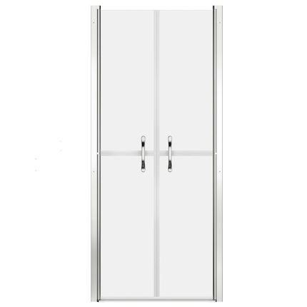 brusedør 91x190 cm matteret sikkerhedsglas