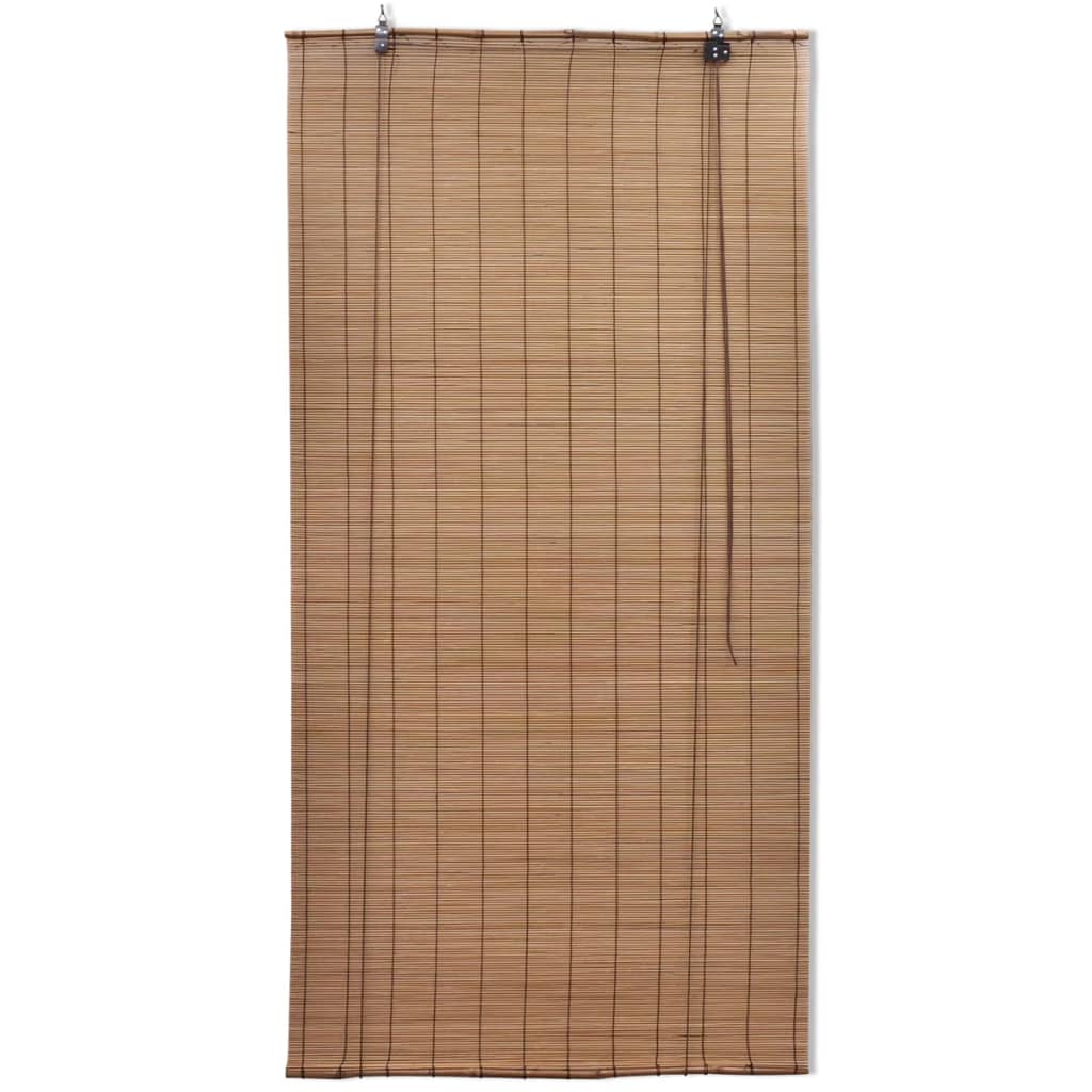 rullegardiner 2 stk. 80 x 160 cm bambus brun