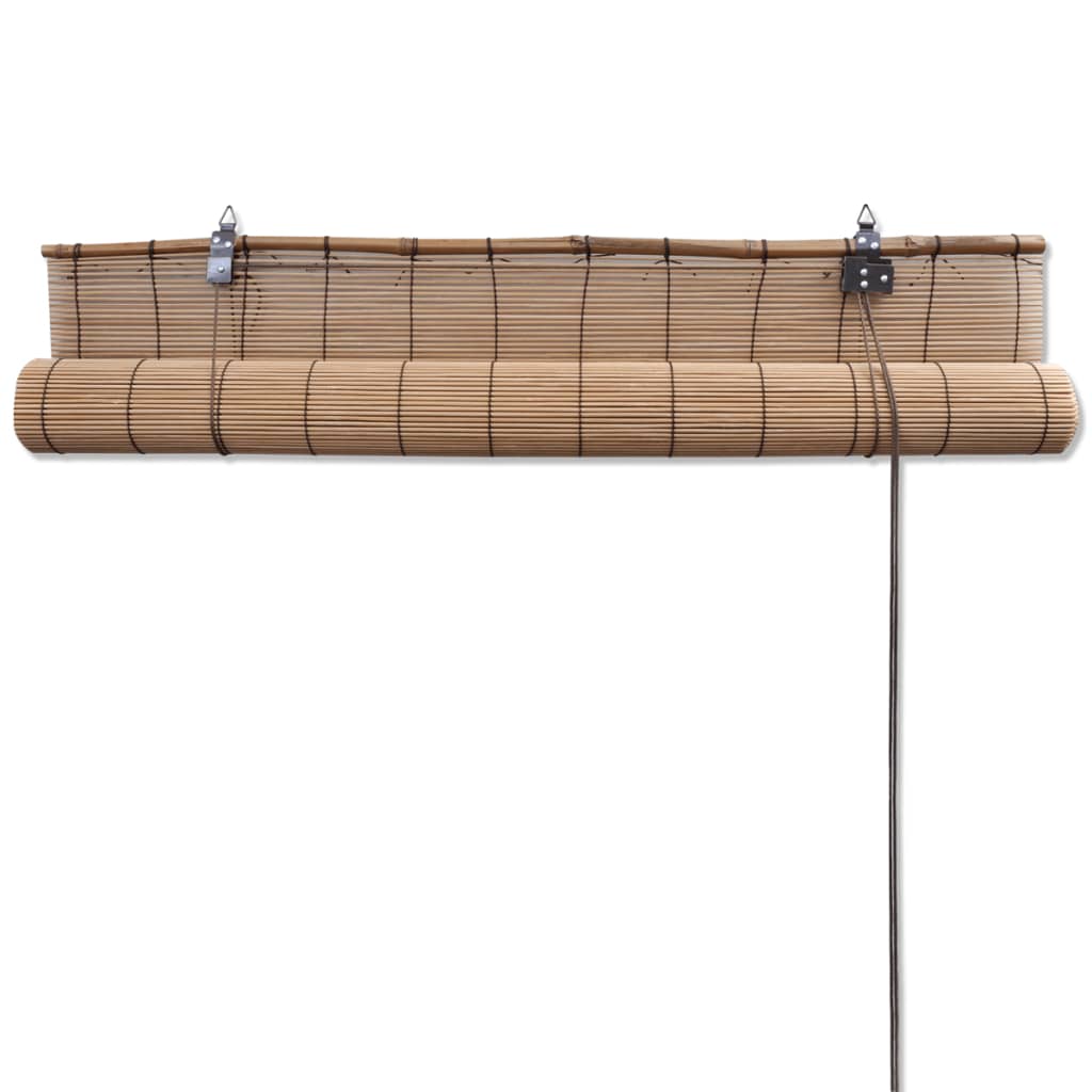 rullegardiner 2 stk. 80 x 160 cm bambus brun