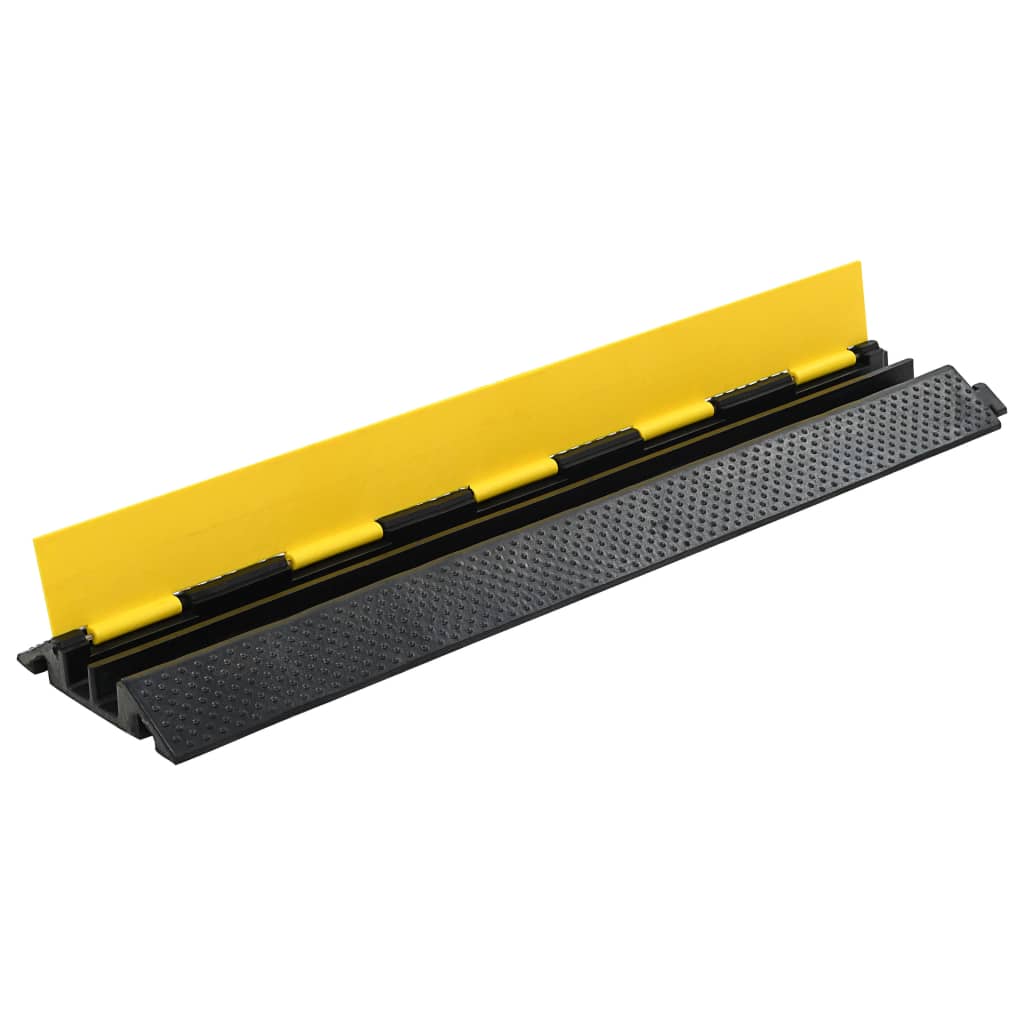 kabelbeskytterramper 2 stk. 2 kanaler 101,5 cm gummi