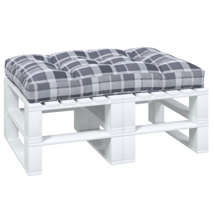 pallehynde 120x80x12 cm stof gråternet