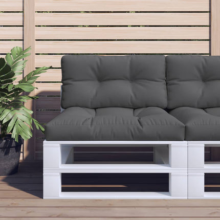 pallehynde 70x40x12 cm stof antracitgrå