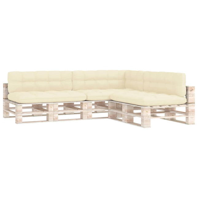 hynder til pallesofa 7 stk. cremefarvet