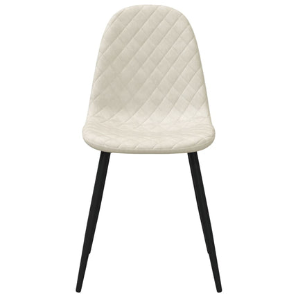spisebordsstole 4 stk. velour cremehvid