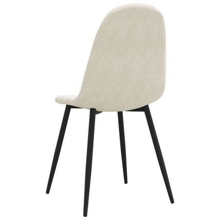 spisebordsstole 4 stk. velour cremehvid