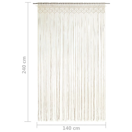 macramégardin 140x240 cm bomuld