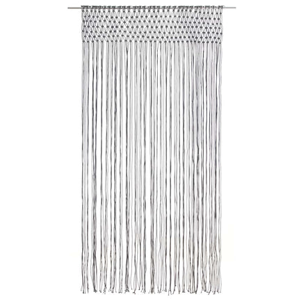 macramégardin 140x240 cm bomuld antracitgrå