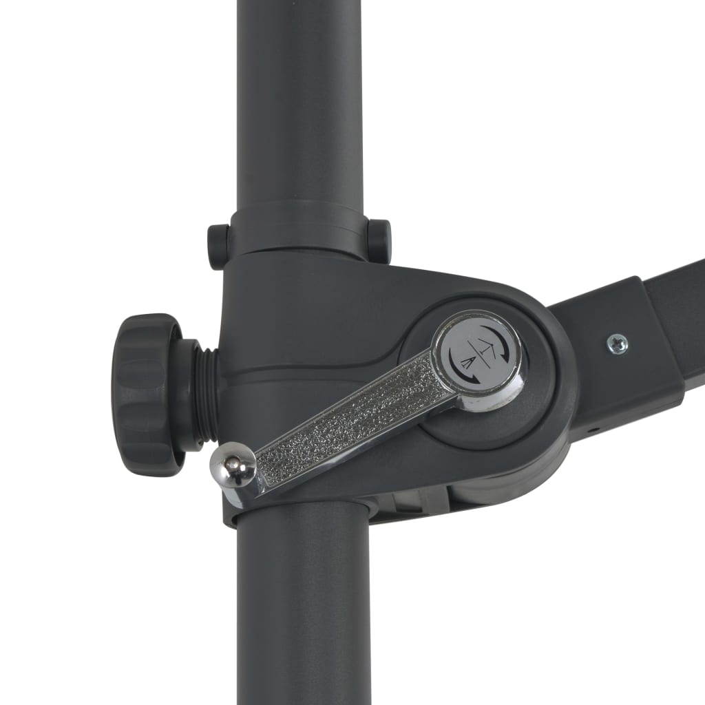 hængeparasol 300 cm stålstang terrakotta