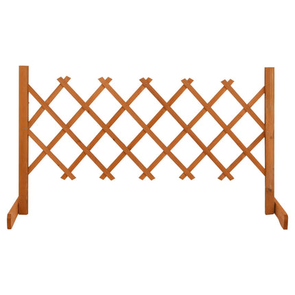 espalier til haven 120x60 cm massivt fyrretræ orange