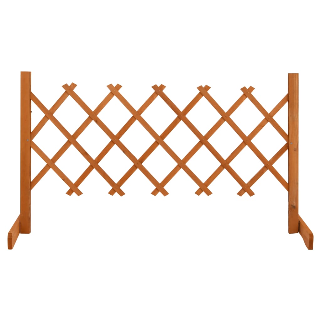 Espalier Til Haven 120x60 Cm Massivt Fyrretræ Orange - Vidaxl