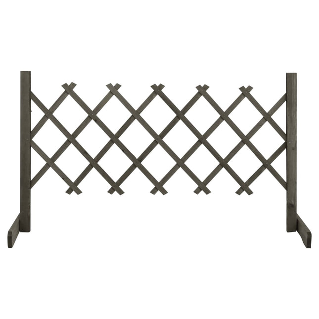 espalier til haven 120x60 cm massivt fyrretræ grå
