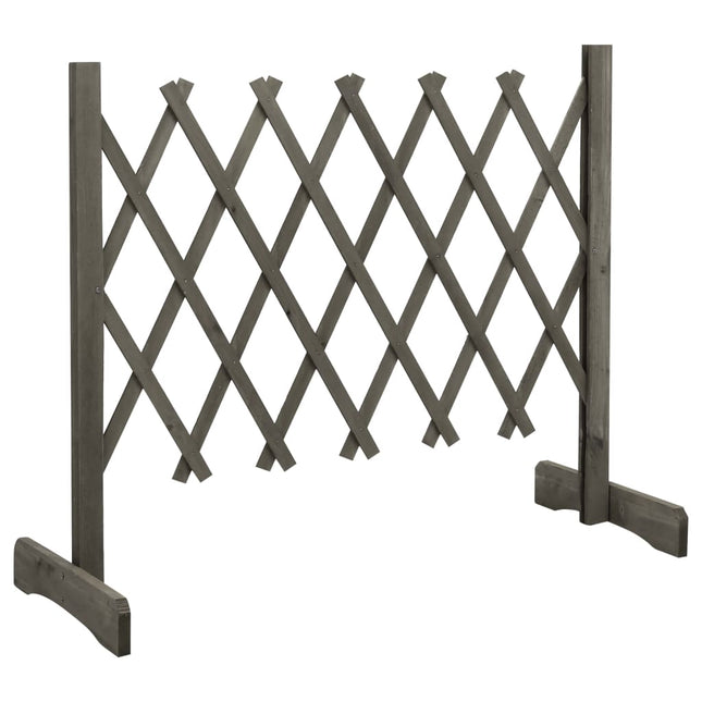espalier til haven 120x60 cm massivt fyrretræ grå