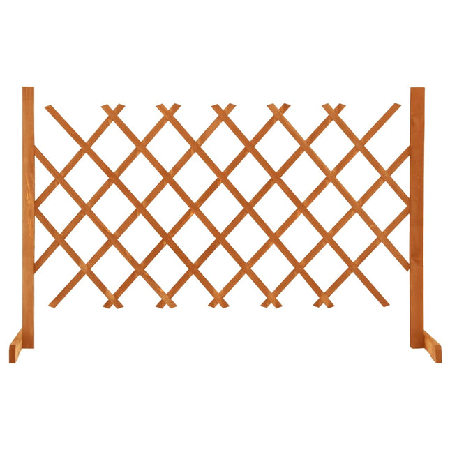 espalier til haven 120x90 cm massivt fyrretræ orange