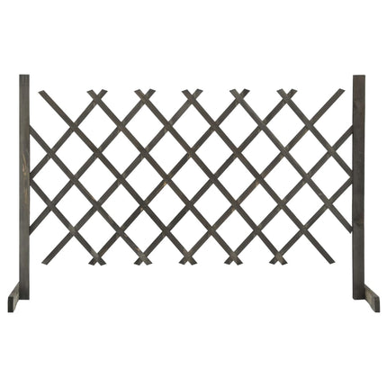 espalier til haven 120x90 cm massivt fyrretræ grå