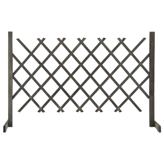 espalier til haven 120x90 cm massivt fyrretræ grå