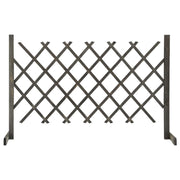 espalier til haven 120x90 cm massivt fyrretræ grå