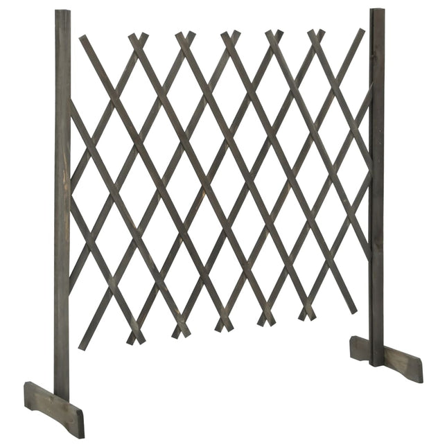espalier til haven 120x90 cm massivt fyrretræ grå
