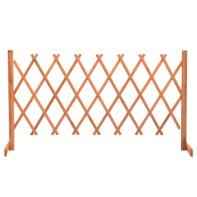 espalier til haven 150x80 cm massivt fyrretræ orange