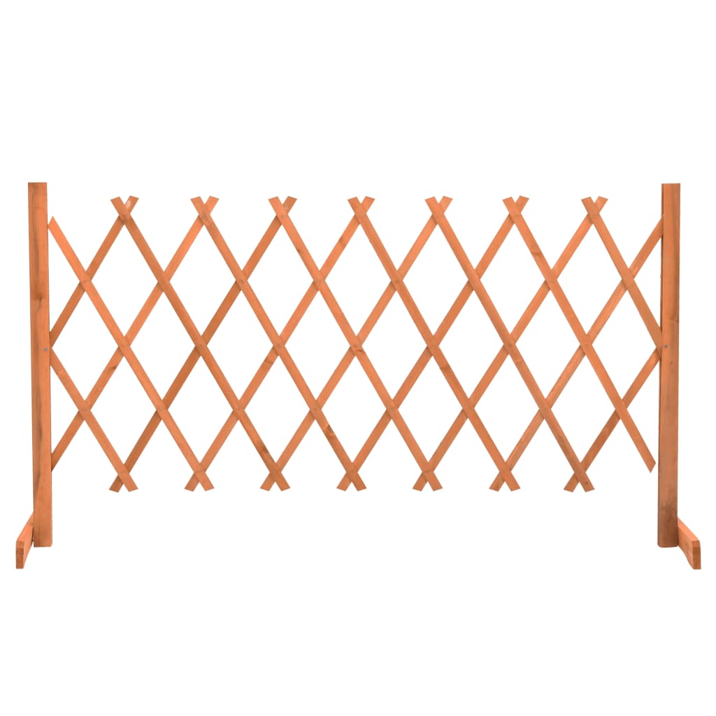 espalier til haven 150x80 cm massivt fyrretræ orange