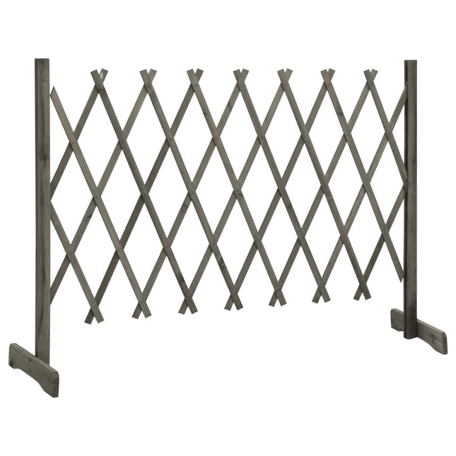 espalier til haven 150x80 cm massivt fyrretræ grå