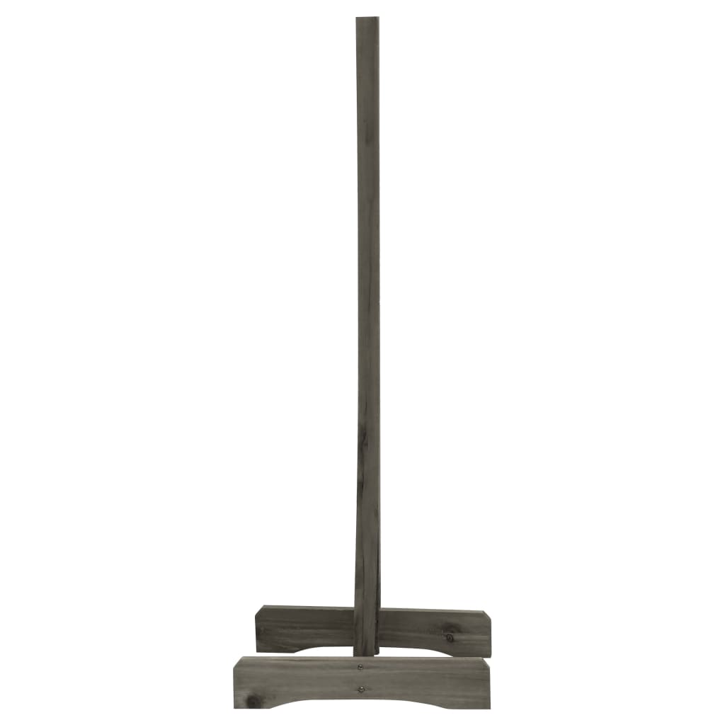 espalier til haven 150x80 cm massivt fyrretræ grå