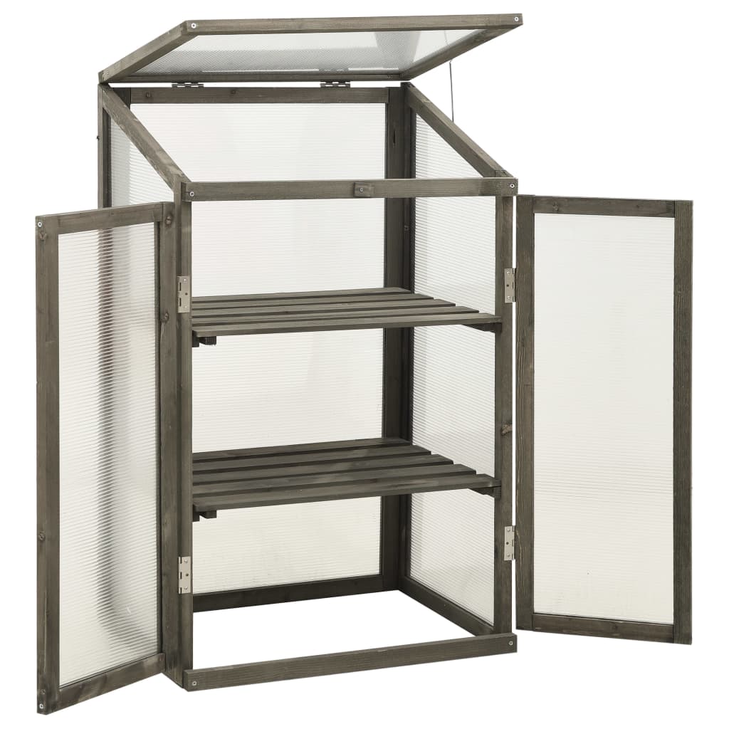 drivhus 60x45x100 cm fyrretræ