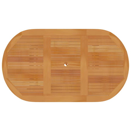 havebord 150x90x75 cm massivt teaktræ