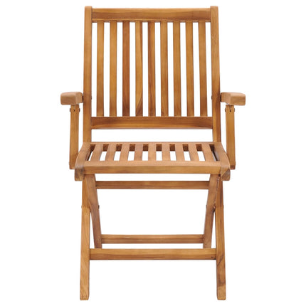 foldbare havestole 2 stk. massivt teaktræ