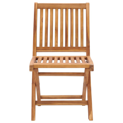 foldbare havestole 2 stk. massivt teaktræ