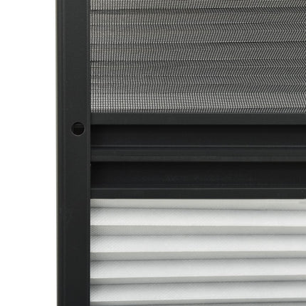 plisseret insektnet til vinduer aluminium 60x80 cm med skygge