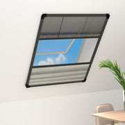 plisseret insektnet til vinduer 80x120 cm afskygning aluminium