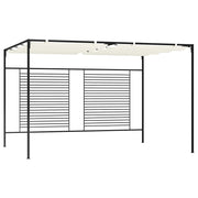 havepavillon med udtrækkeligt tag 3x4x2,3 m 180 g/m² creme