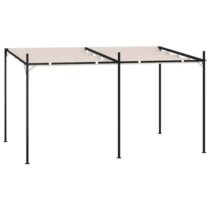 havepavillon med udtrækkeligt tag 400x300x233 cm cremefarvet