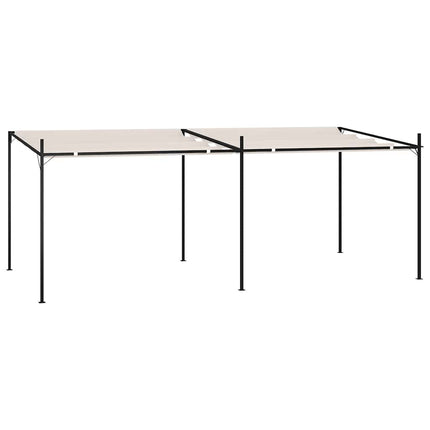 havepavillon med udtrækkeligt tag 600x300x233 cm cremefarvet