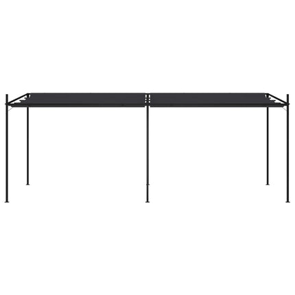 havepavillon med udtrækkeligt tag 600x300x233 cm antracitgrå