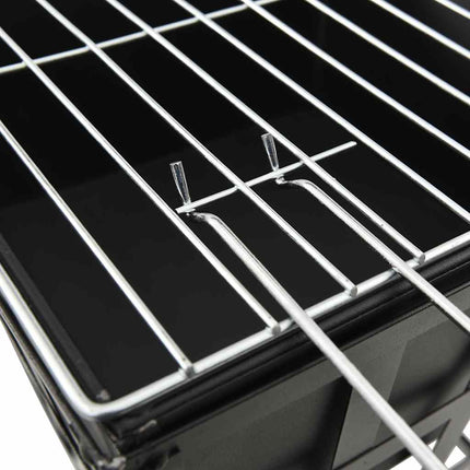 2-i-1 bålfad og grill 34x34x48 cm stål