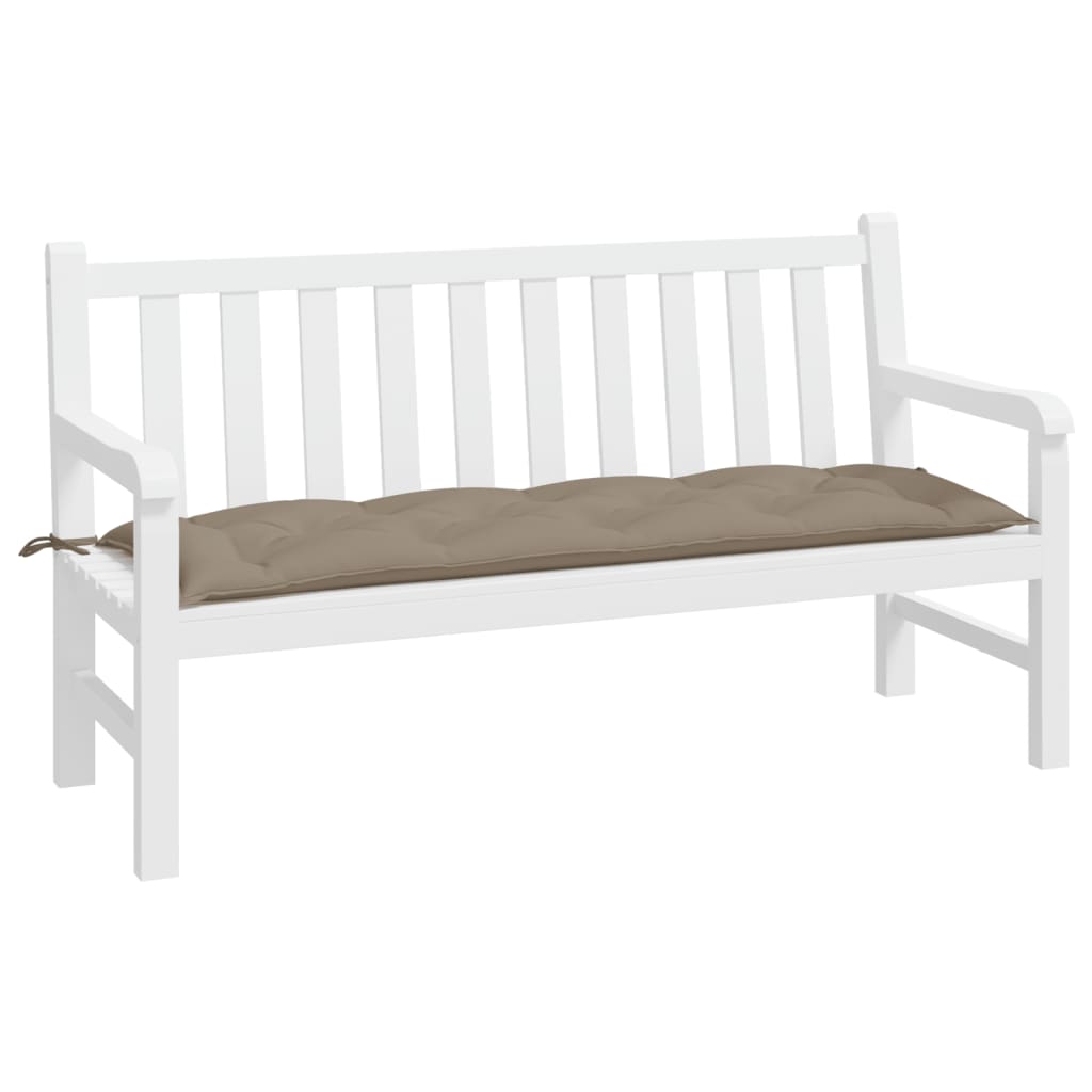 hynde til havebænk 150x50x7 cm oxfordstof gråbrun