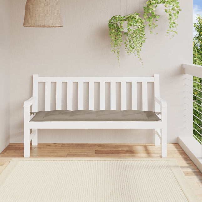 hynde til havebænk 150x50x7 cm oxfordstof gråbrun