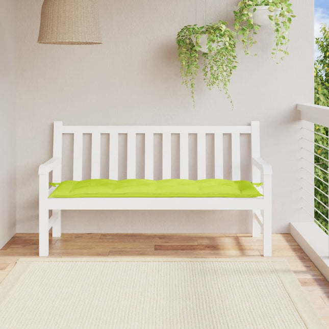 hynde til havebænk 150x50x7 cm oxfordstof lysegrøn