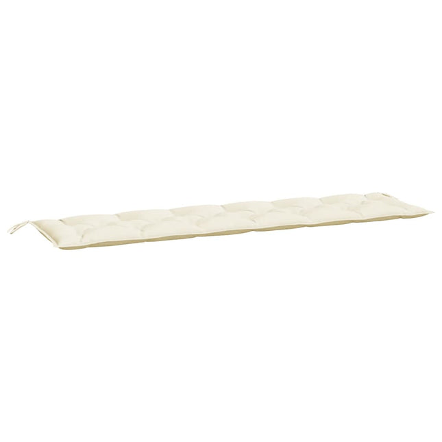 hynde til havebænk 200x50x7 cm oxfordstof cremehvid