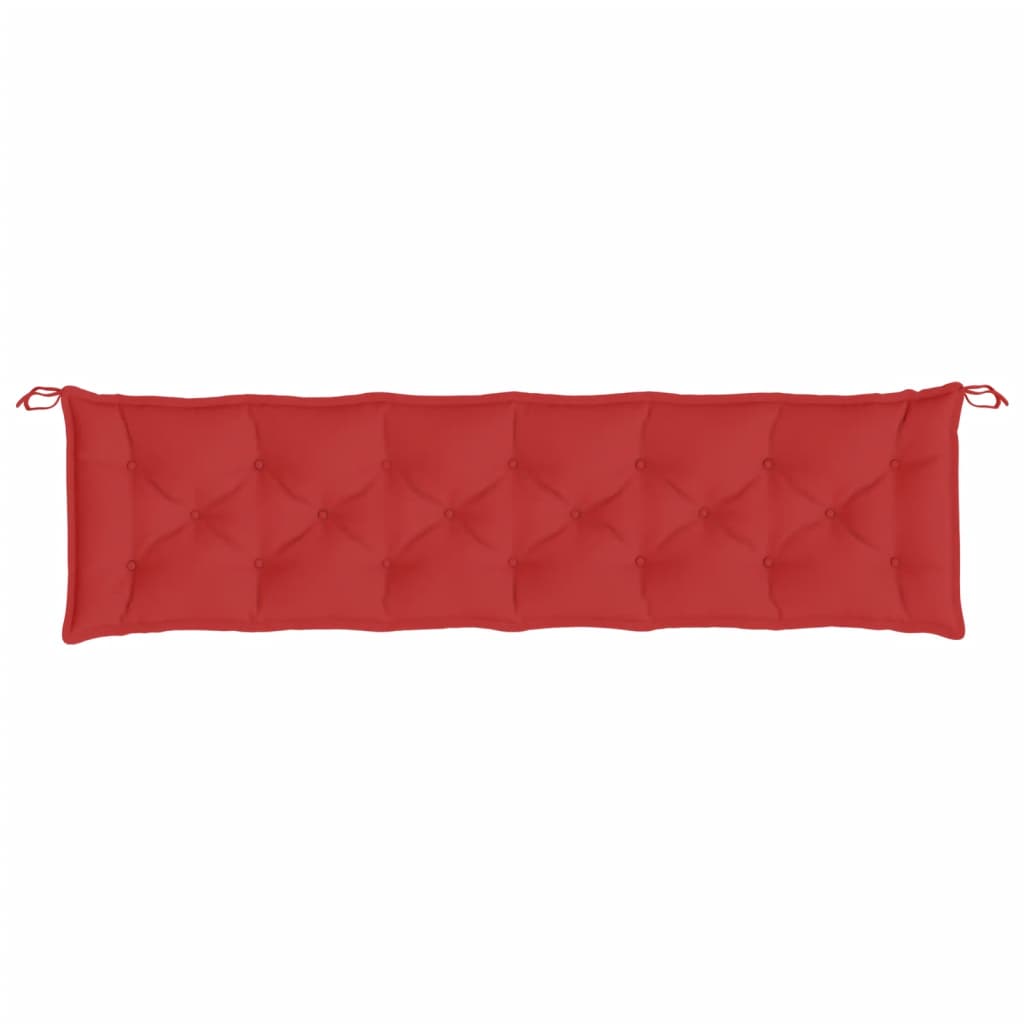 hynde til havebænk 200x50x7 cm oxfordstof rød