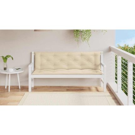 hynde til havebænk 150x(50+50)x7 cm oxfordstof beige