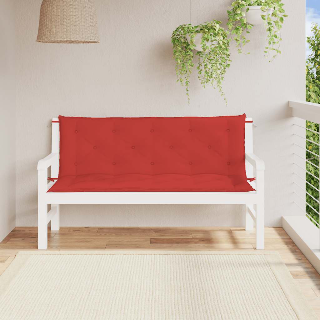 hynde til havebænk 150x(50+50)x7 cm oxfordstof rød