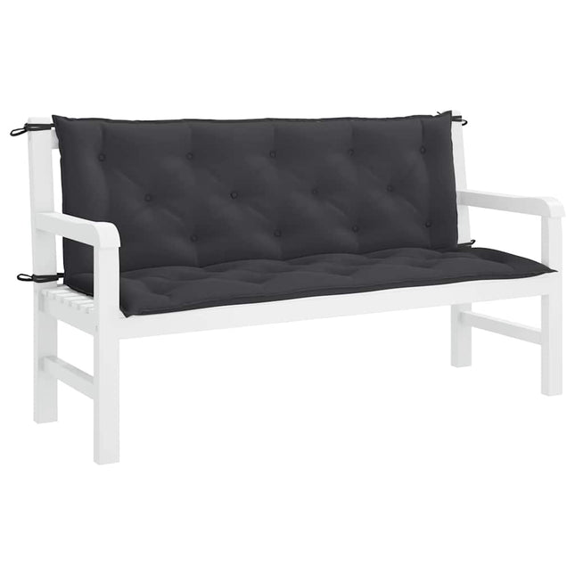 hynde til havebænk 150x(50+50)x7 cm oxfordstof sort