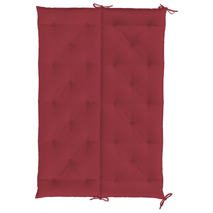 hynde til havebænk 150x(50+50)x7 cm oxfordstof vinrød