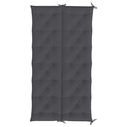 hynde til havebænk 200x(50+50)x7 cm oxfordstof antracitgrå
