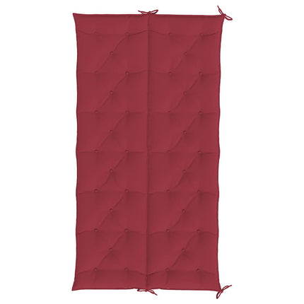hynde til havebænk 200x(50+50)x7 cm oxfordstof vinrød